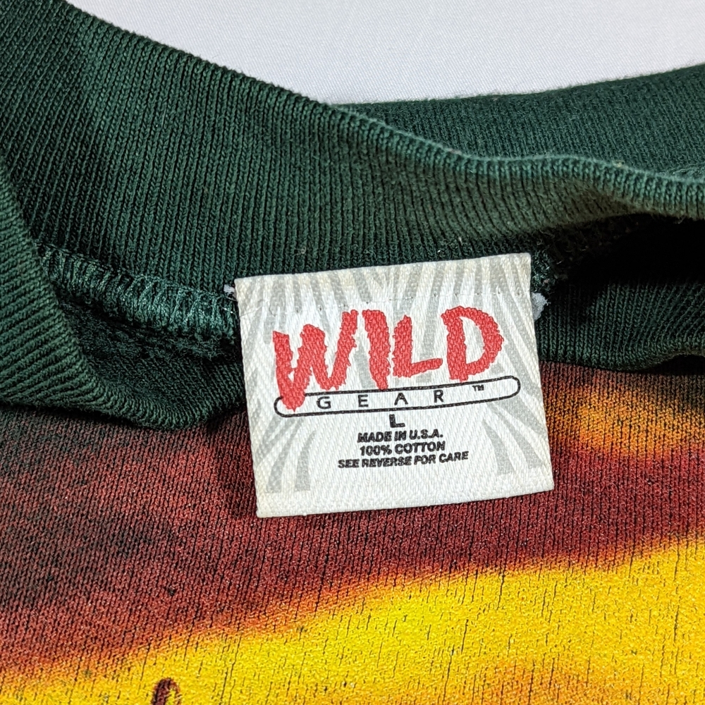 Vintage 90s Horses Sz Large Wild Gear Crewneck Sweatshirt - Picture 4 of 4